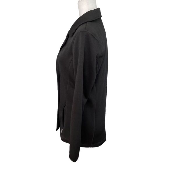 Eddie Bauer Black Double Breasted Collared Long Sleeve Sweater Size M - Picture 3 of 11